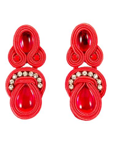 PENDIENTES DE FLAMENCA ROJOS EL JARDIN DEL DESEO