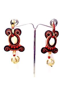 PENDIENTES FLAMENCA NACAR Y BRONCE