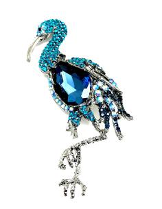 BROCHES PARA MUJER AZULES DECORADOS