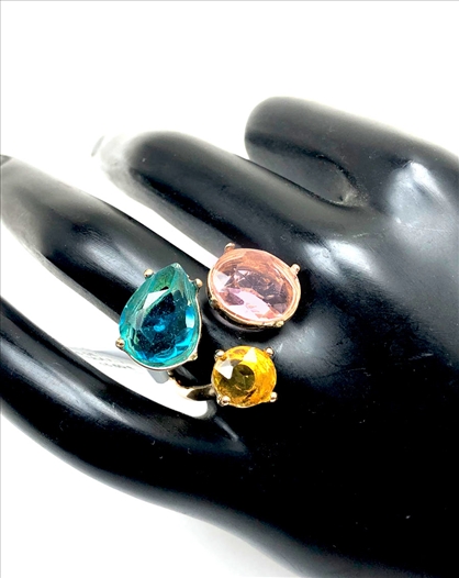 ANILOS DE BISUTERIA FINA AZULES CON...