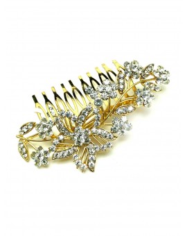 Imagen del producto TOCADOS Y PEINETAS PARA BODAS DORADAS DECORADAS