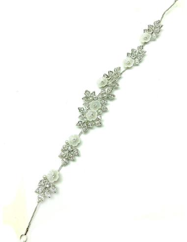 TOCADOS Y TIARAS PLATEADAS PARA BODAS CON DETALLES EN CRISTAL