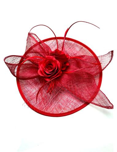 TOCADOS BODAS ROJOS IDEALES PARA MADRINAS E INVITADAS DE NOVIA