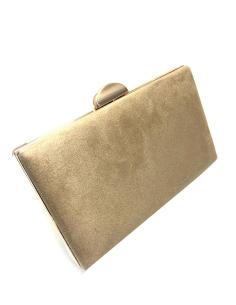 BOLSOS DE FIESTA BEIGE TOSTADO CLUTCH