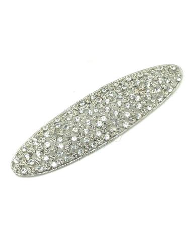 BROCHES PLATEADOS PARA MANTILLAS CON CRISTAL