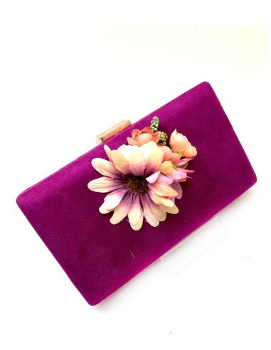 BOLSOS DE FIESTA CON FLORES COLOR BUGAMBILLA IDEALES PARA CONJUNTOS PAMELAS
