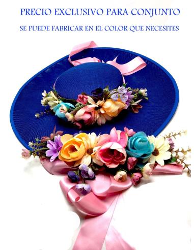 CONJUNTOS PARA BODAS PAMELA CINTURON AZULON ( TE LO PODEMOS FABRICAR EN EL COLOR QUE QUIERAS)