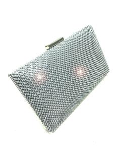 Imagen del producto BOLSOS DE FIESTA PLATEADOS DE PEDRERIA EN CRISTAL BRILLO