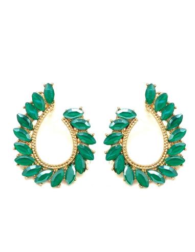 PENDIENTES DE BISUTERIA FINA VERDES MUY ELEGANTES