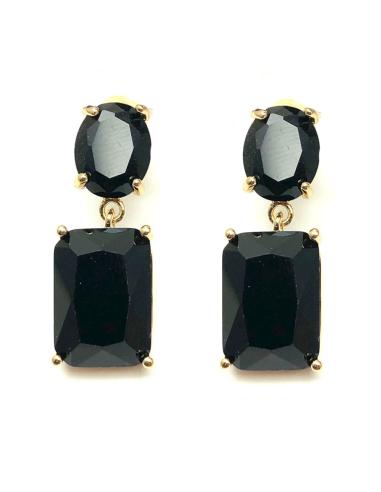 PENDIENTES DE BISUTERIA FINA NEGROS MUY ELEGANTES PARA BODAS