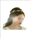 TOCADOS Y TIARAS PLATEADAS DE FLORES PARA BODAS