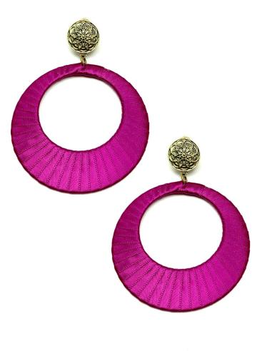 PENDIENTES PARA TRAJE DE FLAMENCA FUCSIAS