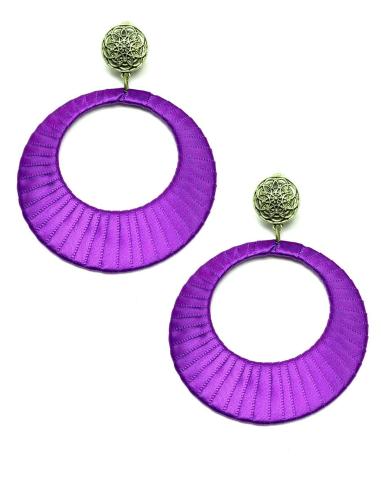 PENDIENTES PARA TRAJE DE FLAMENCA MORADOS