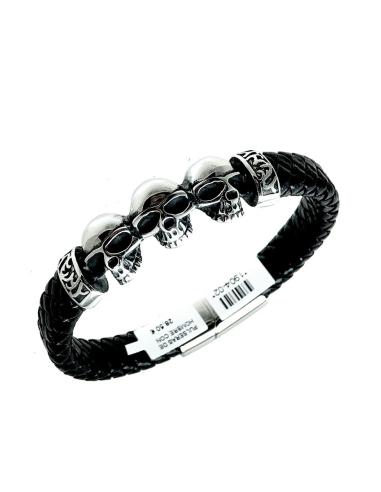 PULSERAS DE HOMBRE CON CALAVERAS CENTRALES