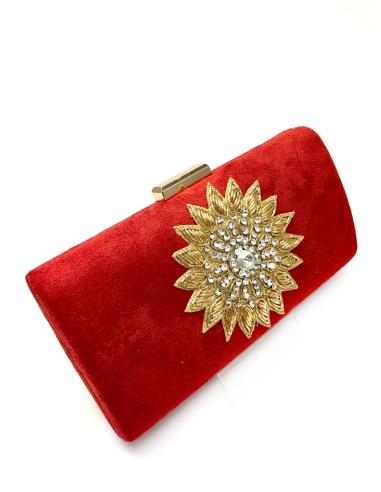 BOLSOS DE FIESTA ROJOS FINAMENTE DECORADOS