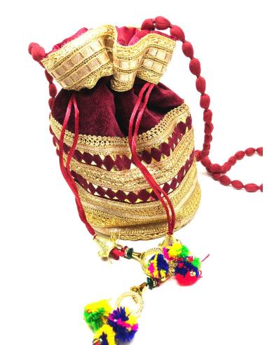 BOLSOS DE FIESTA GRANATES LIMOSNERAS DECORADAS