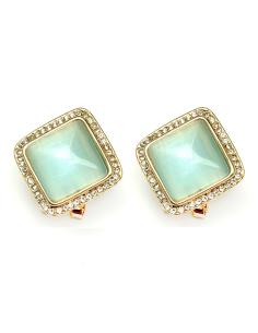 COMPRAR PENDIENTES BISUTERIA ELEGANTES COLOR  VERDE AGUA