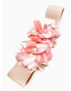 CINTURONES DE FIESTA ROSAS DE FLORES VISTOSAS