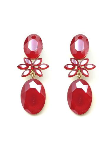 PENDIENTES DE BISUTERIA FINA ROJOS QUE SIENTAN FENOMENAL