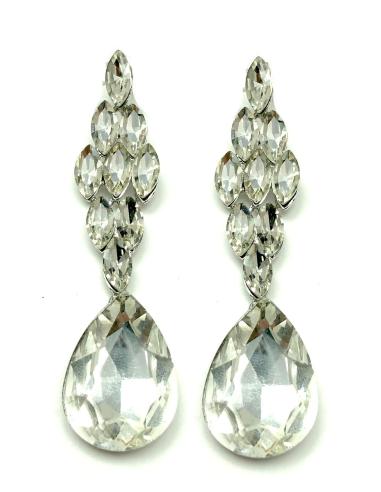 PENDIENTES LARGOS DE FIESTA DE CRISTAL FABULOSOS