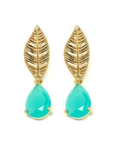 PENDIENTES  MUJER VERDE AGUA