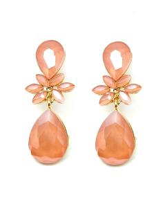 Imagen del producto PENDIENTES LARGOS CORAL DE CRISTAL PARA MUJER