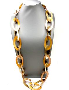 COLLARES LARGOS TIPO CAREY CON GRAN  ESLABON