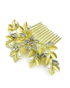 Imagen del producto TOCADOS BODAS Y PEINETAS DORADAS QUE RESALTARAN TU PEINADO