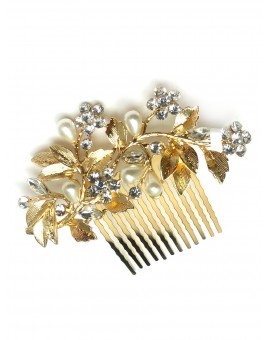 Imagen del producto TOCADOS BODAS Y PEINETAS DORADAS QUEDAN FABULOSAS