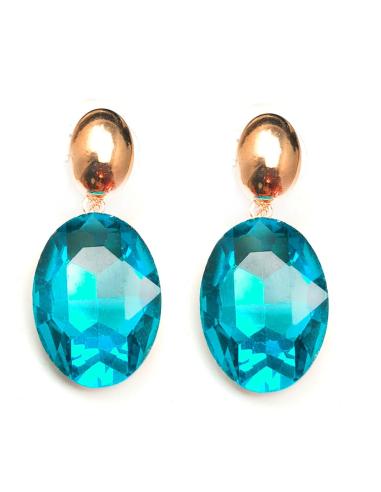 PENDIENTES LARGOS DE FIESTA AZULES PARA UN LOOK ESPECTACULAR