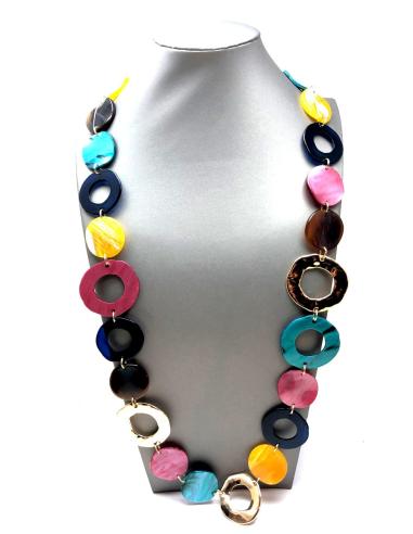COLLARES LARGOS VISTOSOS DE CAREY MULTICOLOR, TENDENCIA