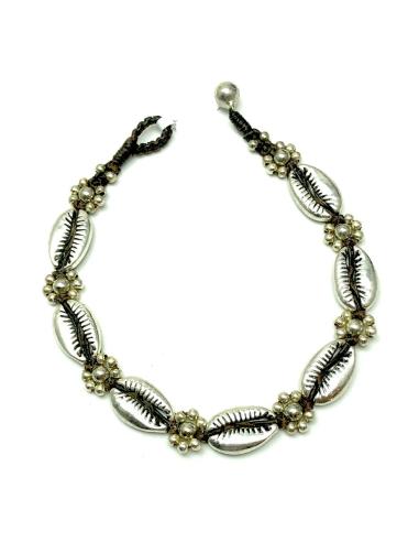 PULSERAS TOBILLERAS PARA MUJER PLATEADAS