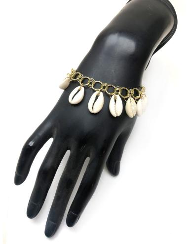 PULSERAS PARA MUJER DORADAS CON CONCHAS QUE TE ENCANTARAN