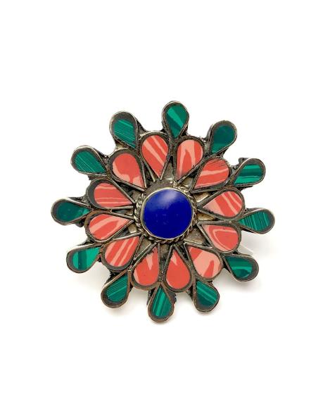 ANILLOS GRANDES VERDES FABULOSO ROSETON