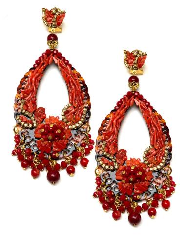 PENDIENTES DE CORAL PARA MUJER MUJER, ALTA BISUTERIA