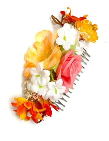 PEINTAS DE FLORES NARANJAS PARA BODAS INVITADA PERFECTA