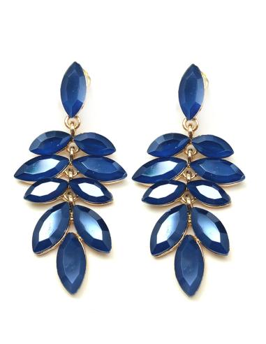 PENDIENTES LARGOS DE BISUTERIA AZULES MUY FAVORECEDORES