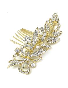 Imagen del producto PEINETAS DORADAS DE CRISTAL PARA BODAS Y NOVIAS