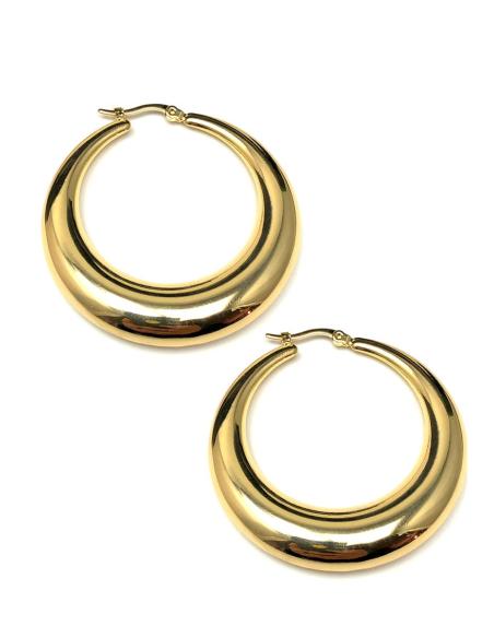 PENDIENTES DE ARO DORADOS ANCHOS