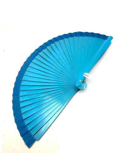 ABANICOS MADERA AZUL CLARO VENTA ONLINE