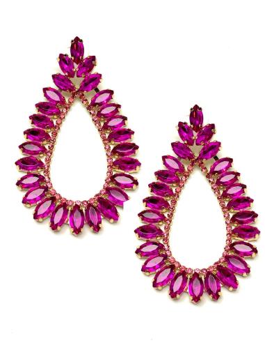 PENDIENTES FUCSIAS DE FIESTA FABULOSOS