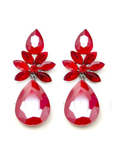 PENDIENTES LARGOS DE FIESTA ROJOS DE CRISTAL VENTA ONLINE