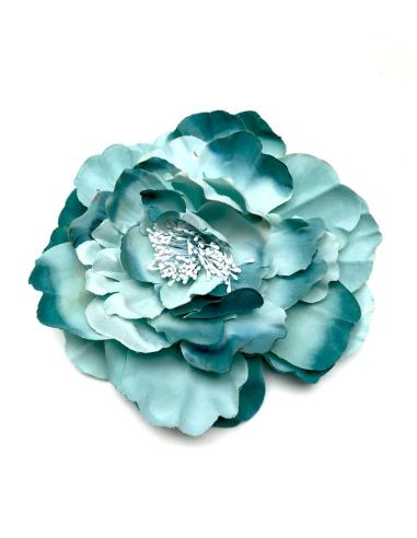 BROCHES DE FLORES PARA EL PELO AZULES