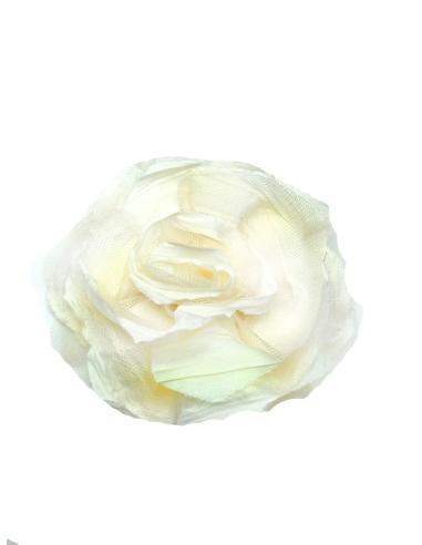 BROCHES DE FLORES PARA EL PELO BLANCAS\n