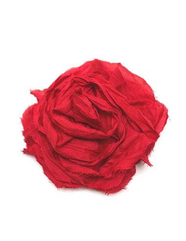 BROCHES DE FLORES PARA EL PELO ROJAS