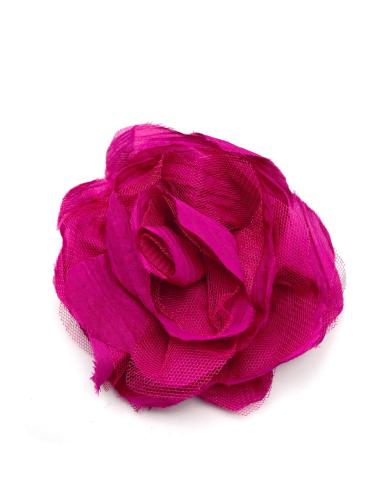 BROCHES DE FLORES PARA EL PELO FUCSIAS