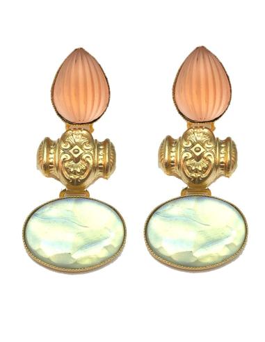 PENDIENTES LARGOS MUJER ALTA BISUTERIA DE CRISTAL DE SWAROSKI
