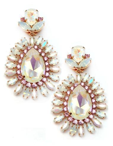 PENDIENTES GRANDES DE CRISTAL SWAROVSKI, ALTA BISUTERIA ONLINE