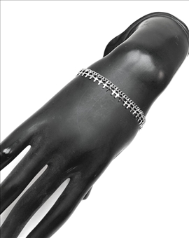 PULSERAS DE MUJER DE ACERO CON CRUCES BISUTERIA FINA MADRID 2