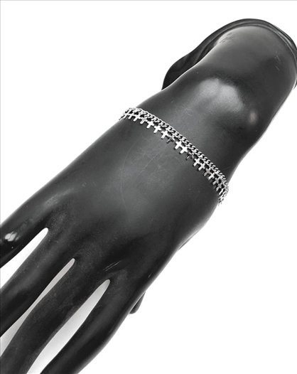 PULSERAS DE MUJER DE ACERO CON CRUCES...